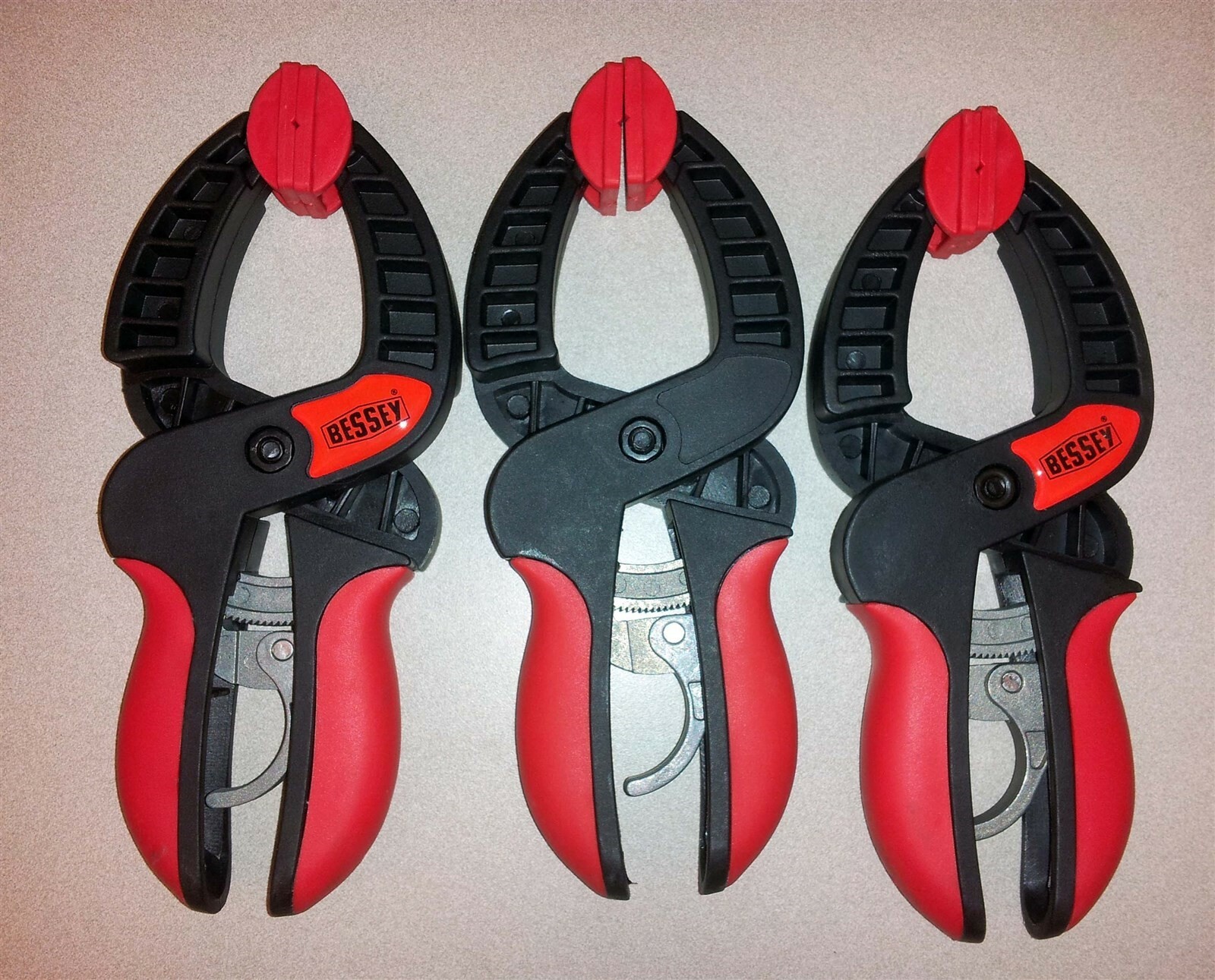 BESSEY QUICK GRIP HAND CLAMPS SET OF 3 NEW FREE SHIPPING eBay