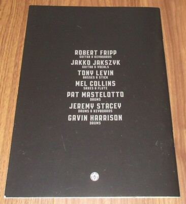 $0 SHIP King Crimson JAPAN tour book 2021 + tour FLYER more listed