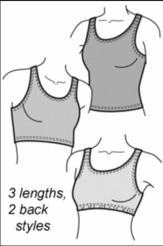 Mt. St. Helens Hot Top Sports Bra Tankini #407N Sewing Pattern (Pattern Only) - 第 1/2 張圖片