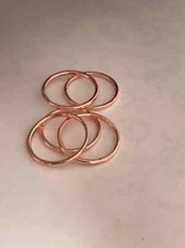 HAMMERED COPPER RING -Solid Copper ring Minimalist Stackable ring 1.3mm thick