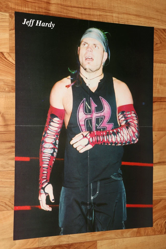 Póster vintage de lucha libre Jeff Hardy WWF WWE Foto 2 de 3