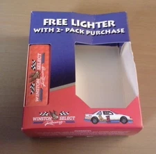 Winston Select Racing Cigarette Disposable Lighter in original packaging