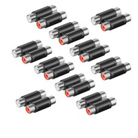10X Stereo Audio Adapter Doppel Kupplung Verbinder 2X Cinch 2X Rca Chinch Buchse