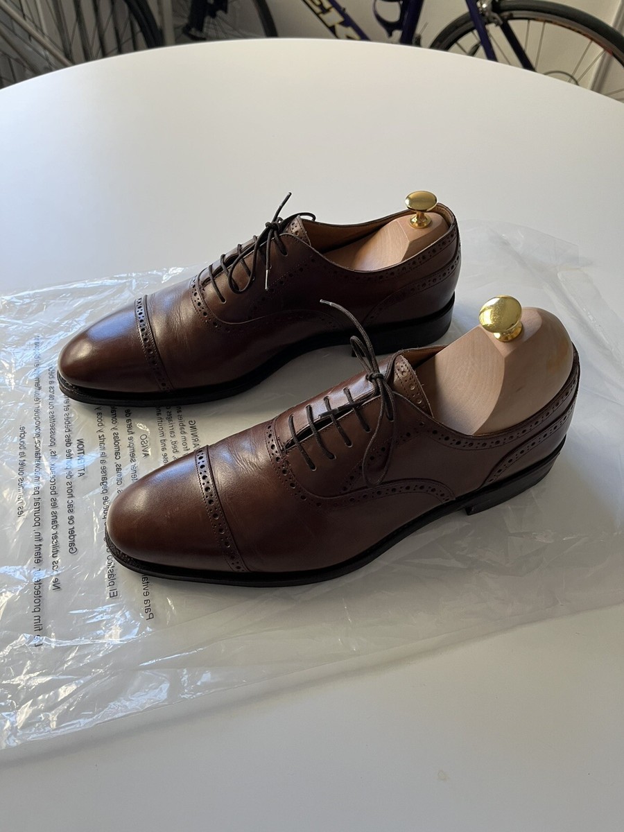 ＊BROWN＊ MEERMIN Brown Captoe Oxford 101513 Size 9 UK | eBay