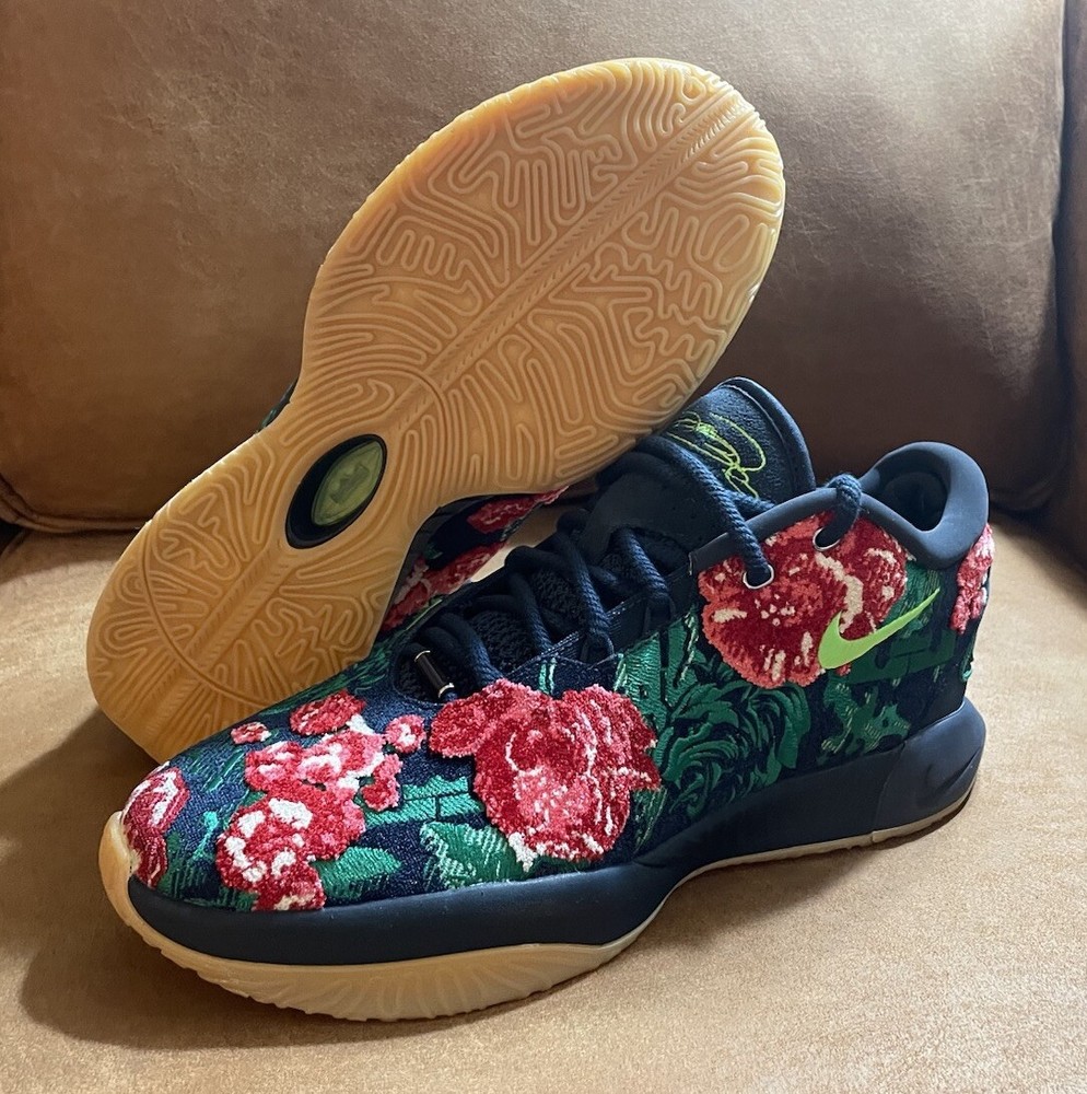 Nike LeBron XXI 21 PRM Father Of Pearl Sz11 Grandma's Couch Black Floral QS SP