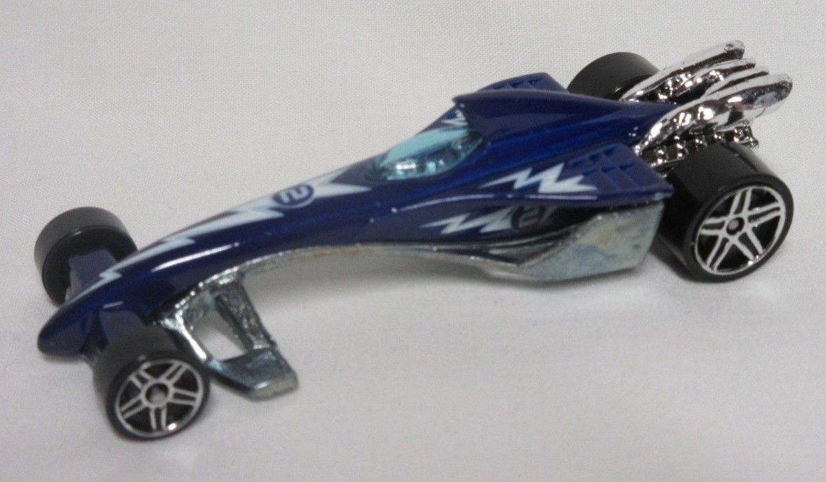 2008 Hot Wheels Web Trading Cars Greased Lightnin' #092-Blue Paint