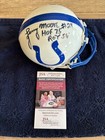 Lenny Moore #24/HOF 75/ROY 56 Signed Authentic Colts Mini Helmet JSA COA Case — photo 1