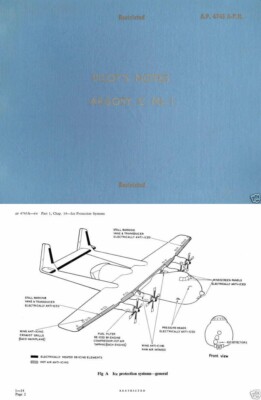 ARMSTRONG WHITWORTH ARGOSY C1 HANDBUCH PILOT NOTES 1960er PDF RAF AP SELTENES ARCHIV