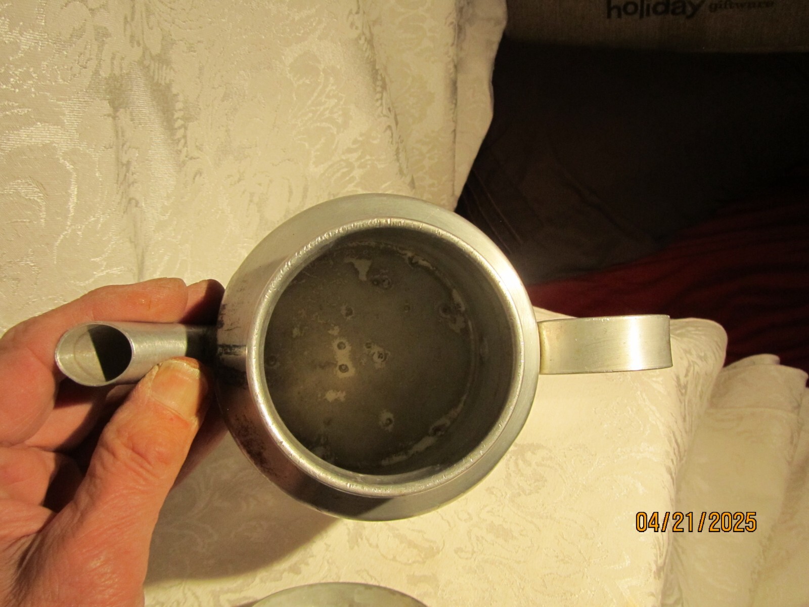 Vintage Aluminum Dura-Ware 1 Quart Water/Pancake Pitcher No 720 Made in USA