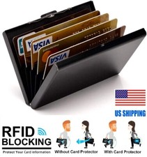 Stainless Steel RFID Blocking Credit Card ID Holder Credit Card Wallet Unisex