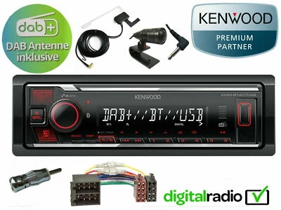 Kenwood Bluetooth DAB+ USB Radio inkl DAB Antenne passend für VW Polo 6N - Bild 1 von 4
