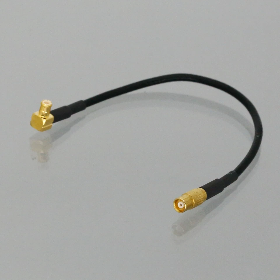 MCX Male Right Angle to MCX Female 0.5~15FT Coaxial Cable For Antenna Radio wifi - Image 3 of 4