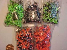100  NEW ICE PANFISHING JIGS SIZE 6 CRAPPIE ASSORTMENT  1/32 OZ FISHING