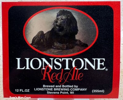 Lionstone Red Ale Beer Label  - WISCONSIN