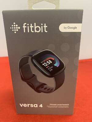 Fitbit Versa 4 Fitness Smartwatch - Black Brand New