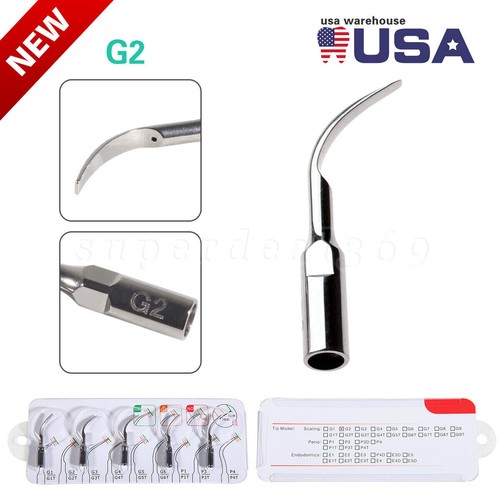 5 pezzi punte per ridimensionamento ad ultrasuoni dentali G1-G4 P1 adatte per picchio EMS manipolo o - Foto 9 di 27