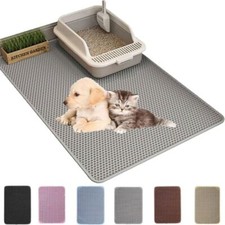 75x55cm Cat Litter Mat Litter Tray Mat of Double Layer Honeycomb Large Holes