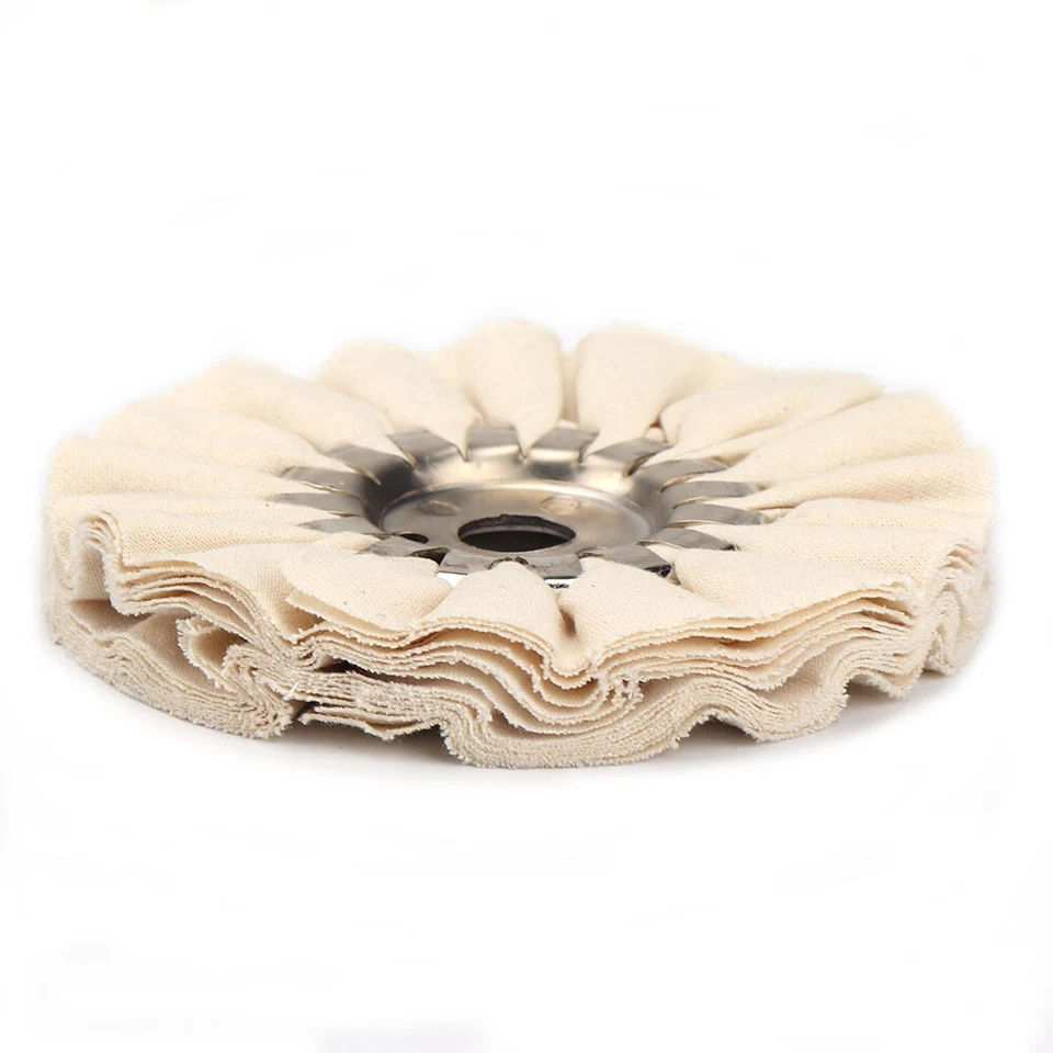 1pc 5inch Cotton Airway Polishing Wheel 16 Plys Cloth Buffing Pad for Metal Wood - Image 4 of 4