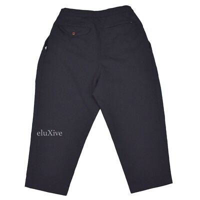 NWT $690 Comme des Garcons CDG MAINLINE Navy Pleated Cropped Pants NWT $690 Comme des Garcons CDG MAINLINE Navy Pleated Cropped Pants