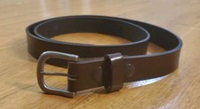 Mens CL Genuine Leather 100 Pure Leather belt Size 42 Art No. 8799 Brown