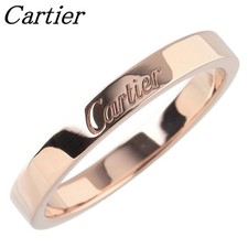 Anillo de boda Cartier C de Cartier grabado oro rosa K18 EE. UU. 8-8,25