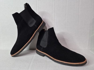 New Republic by Mark Mcnairy Black Suede Chelsea Boots Size 