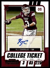 2021 Panini Contenders Draft Picks K.J. Costello Auto Mississippi State Bulldogs