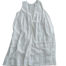Nest Robe White Sleeveless Lace Long Dress - Lightweight Elegant Ladywear