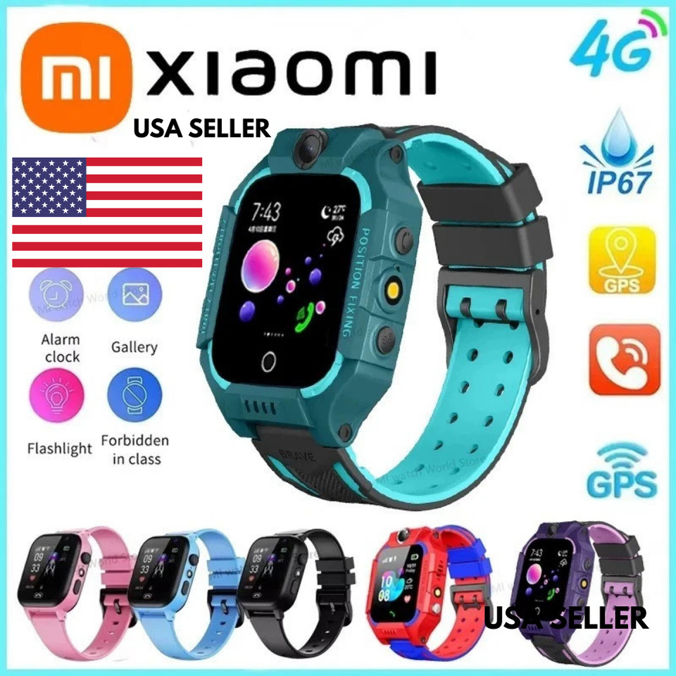 Xiaomi Kids 4G Smart Watch GPS SOS Call Camera Waterproof Boys-Girls iOS Android