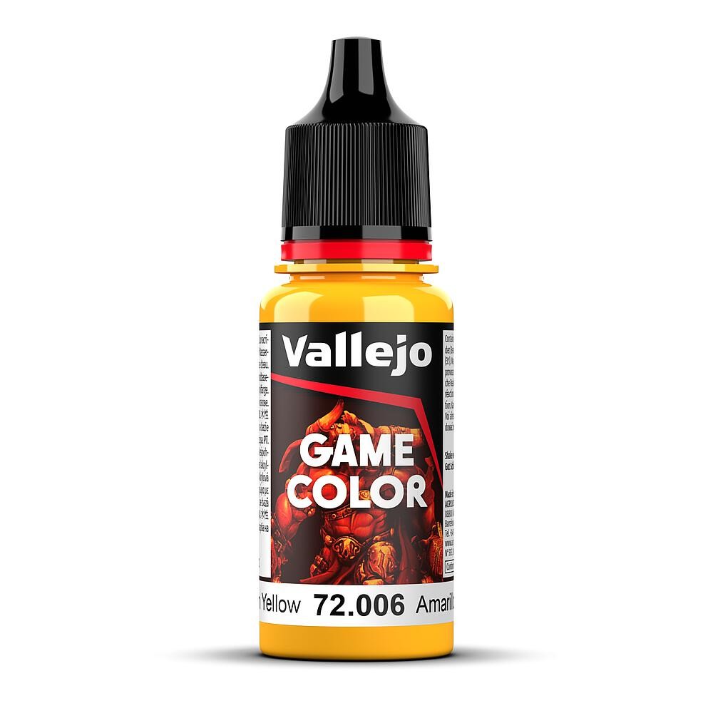 Vallejo 72006 Sun Yellow Paint 18 ml - New