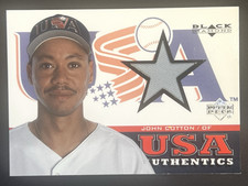2000 Upper Deck Black Diamond John Cotton #152 USA Authentics Jersey Card