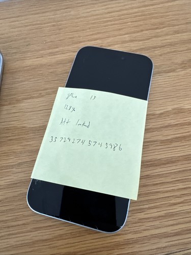 Apple iPhone 15 A2846 128GB Blue (AT&T) As Is *Please Read* - Afbeelding 5 van 7
