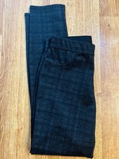 Max Studio Women  s Medium Twill Easy Elastic Waist Straight Leg Trousers Legging