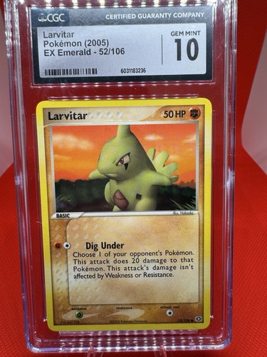 Larvitar graded CGC 10 for sale on eBay