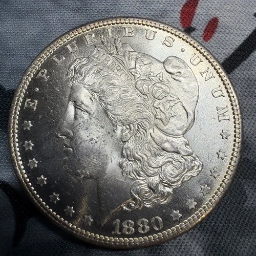 1880 S MORGAN SILVER DOLLAR! BEAUTIFUL Uncirculated Coin! WOW! Toned Reverse!