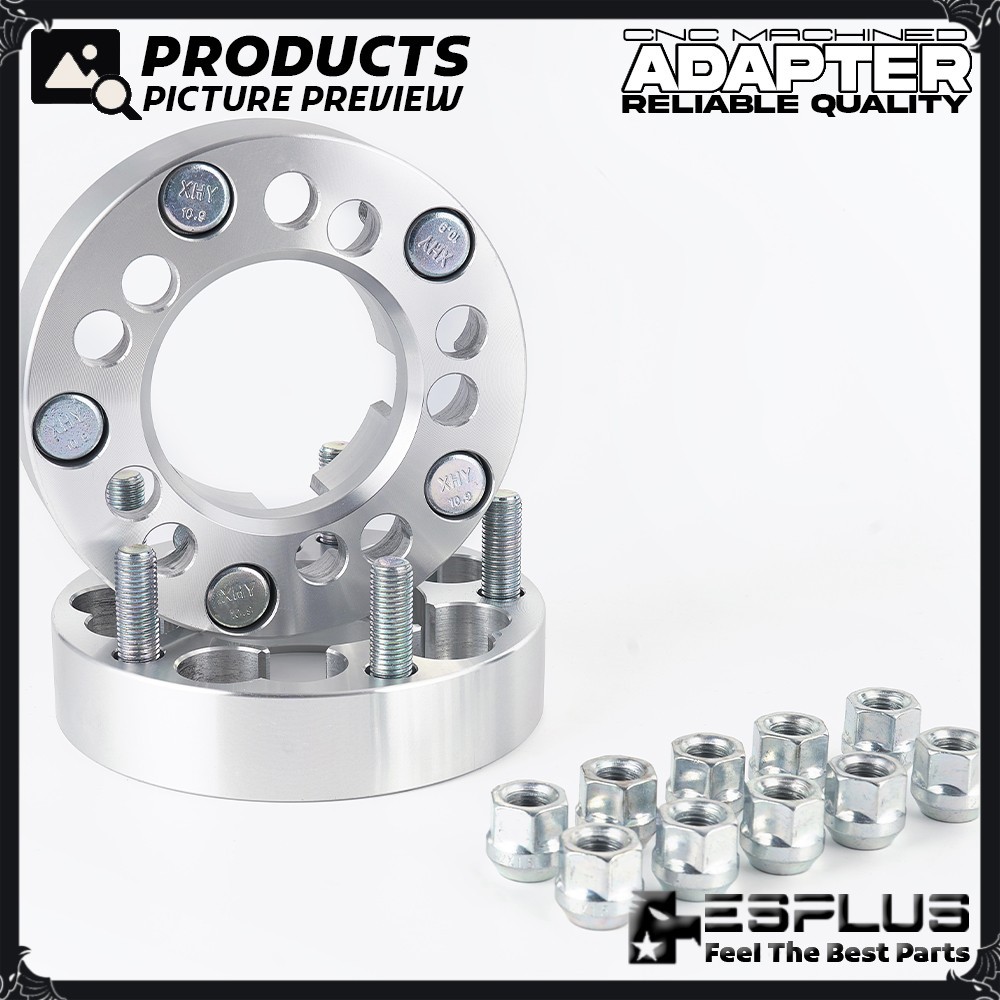 2 x 1.25" 5x4.75" Stock Wheel Adapter Spacer Fit Jaguar/Chevy/Aston Martin