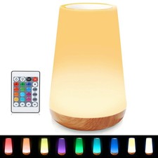 LED Night Light Touch Lamp Bedside Table Lamp for Kids Bedroom Rechargeable D...