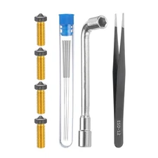 3D Nozzles Kit, 4pcs 3D Printer Brass Nozzles 0.3mm, Cleaning Needles