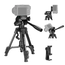 NEEWER TP52 Mini Desk Tripod with Pan Tilt Head for iPhone DSLR Camera Webcam