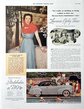 1941 Ad 10 12 X 13 12 Inches Studebaker Skyway Commander Sedan Coupe