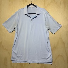Peter Millar Polo Shirt Mens XL Blue Striped Crown Golf Summer Comfort