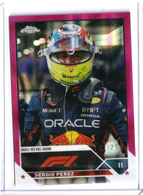 2023 Topps Chrome Formula 1 F1 - Sergio Perez #10 Fuchsia Lava /250