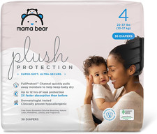 Amazon Brand - Plush Protection Disposable Baby Diapers, Hypoallergenic, Fragra