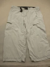 ARC'TERYX Size 34 Mens Gray Nylon Zip Fly Pockets Belted Outdoor Capri Pants 137