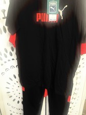 PUMA Kids Boy Set - 3 Piece, 2ct-Short Sleeve Tee Shirts, Pants. Size Small