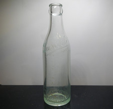 HENRY LASCELLE BEVERAGES MARINETTE WISCONSIN 7OZ BLUE GLASS SODA BOTTLE