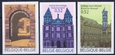 Belgium, 2007, COB 3673/5 Imperforated: €30.00, Tourism: Old School Buildin, MNH