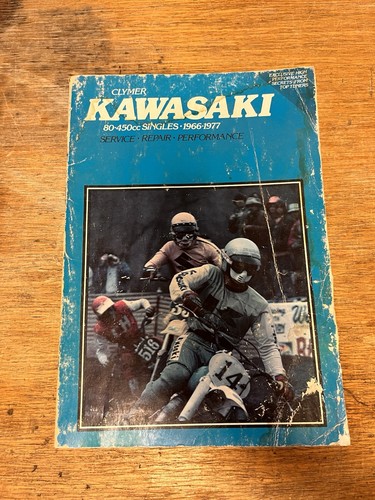 1966-1977 Kawasaki 80-450cc 6th Edition Clymer Manual  - Afbeelding 1 van 6