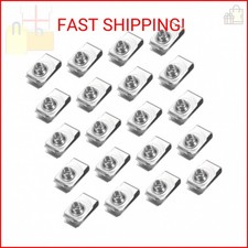 PATIKIL U-Style Clip-On Nut, 20 Pack M6-1 Regular Extruded U-Nut U-Type Fastener
