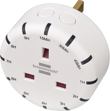 Brennenstuhl Digital Countdown Timer Plug Socket with LED Display